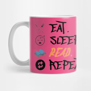 Eat Sleep Read Repeat Mug